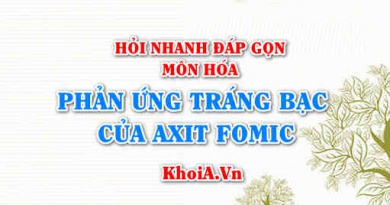 Phương trình phản ứng tráng bạc (tráng gương) của axit fomic HCOOH? Hỏi nhanh đáp gọn môn Hóa